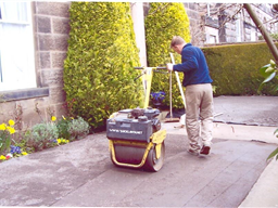 Preparing the base for the artificial grass