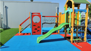 verdesward blue installed in a play area