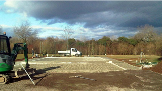 Carsons and Mangotsfield Cricket Club have a triple bay with a s