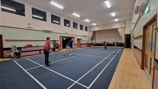 Verde Badminton Court portable mat