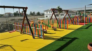 VerdeSward Yellow in outdoor play area