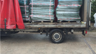 Luckily our Van was big enough for the job!