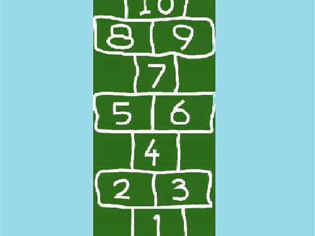  Verde Hopscotch (Crayon Design)