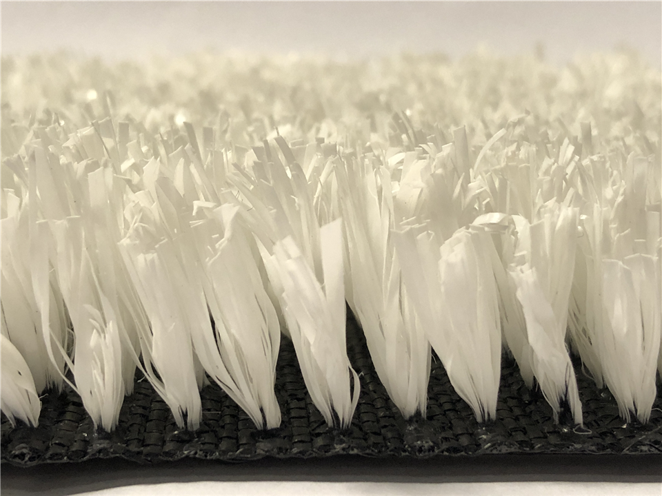 side view of white artificial grass named verdeturf