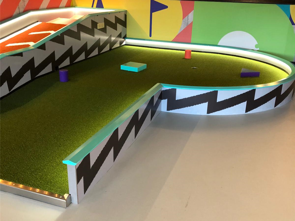 adventure golf using verde prime green