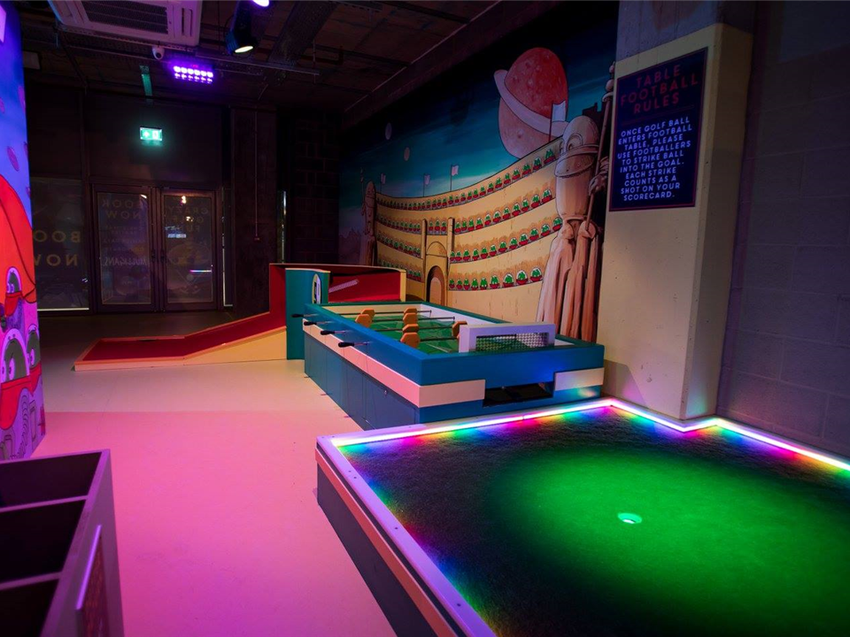 funky LED lights illuminating verde prime