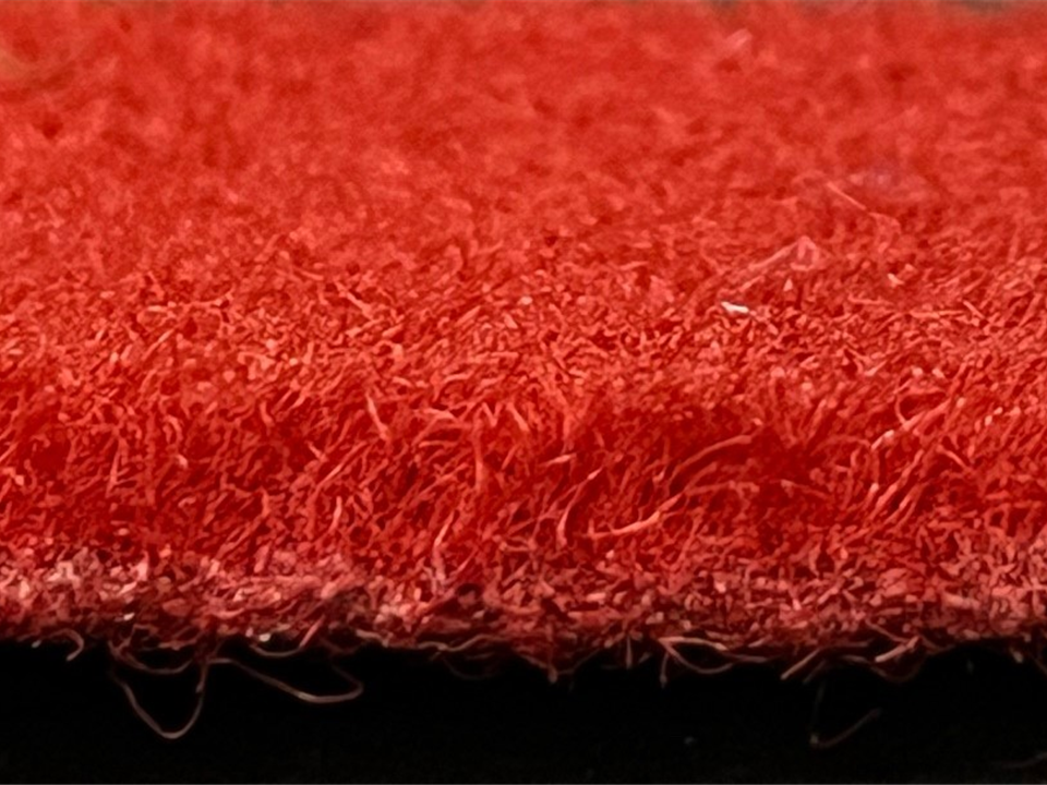 side view of verdeplay burgundy