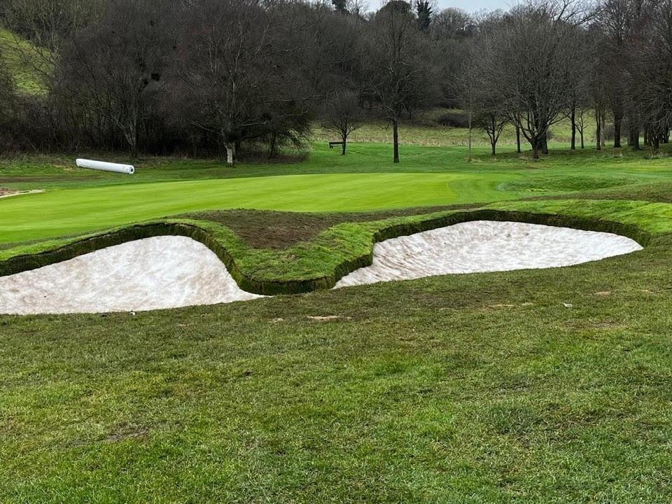 Completed Bunker at Worthing G.C.