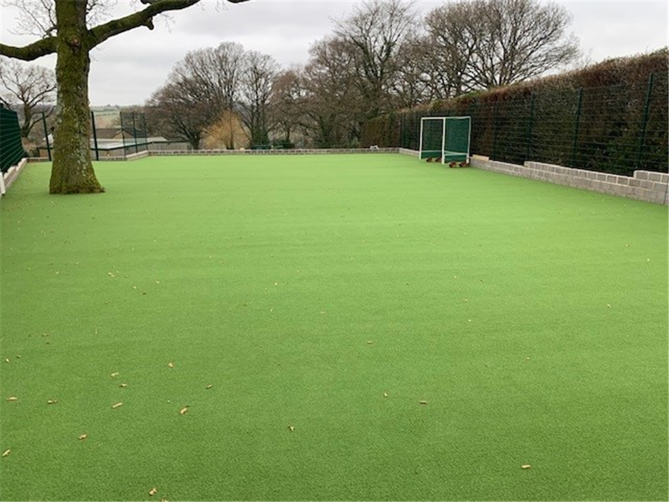 Hockey pitch installation