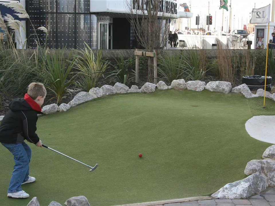 Artificial Grass Mini Golf at Blackpool