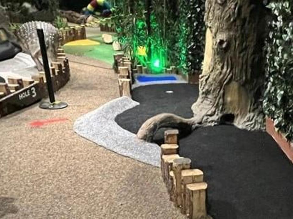 grey groovy grass installation