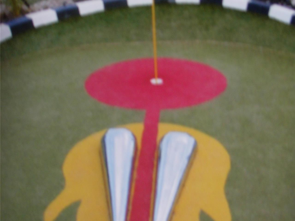 Yellow & Terracotta Verdeturf - Adventure Golf Course