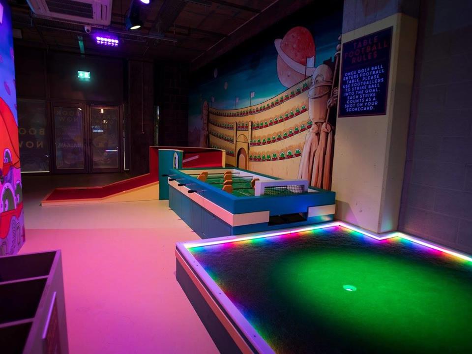 funky LED lights illuminating verde prime