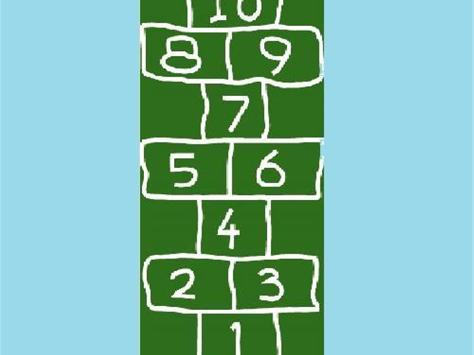  Verde Hopscotch (Crayon Design)