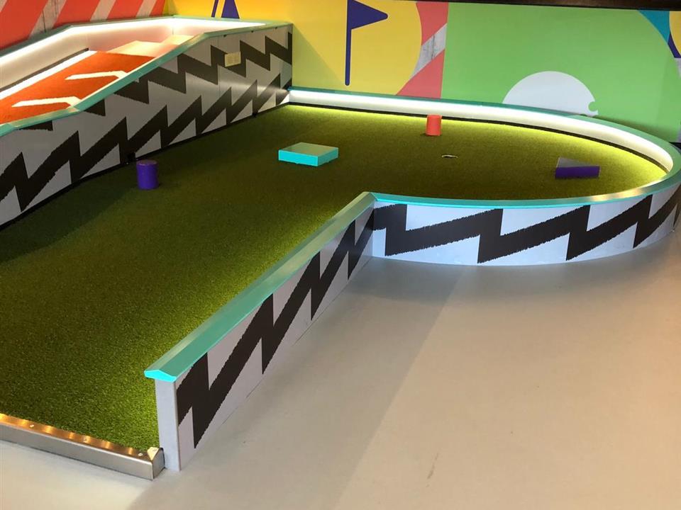 adventure golf using verde prime green